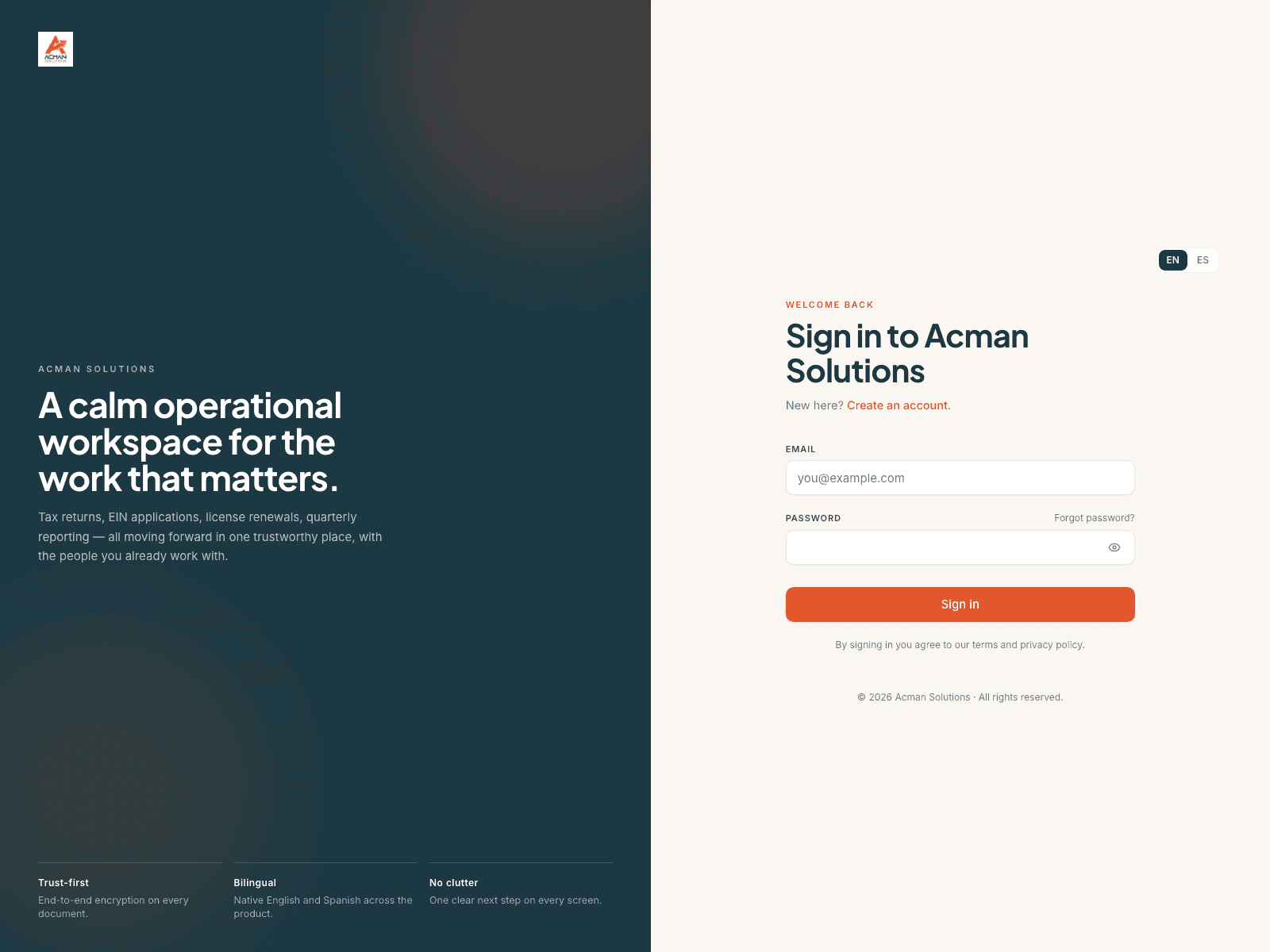 ACMAN Solutions Portal — Apps by Hello Habanero