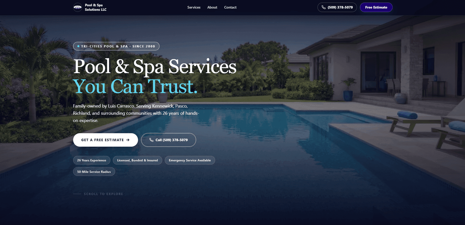 Pool & Spa Solutions LLC — Websites by Hello Habanero