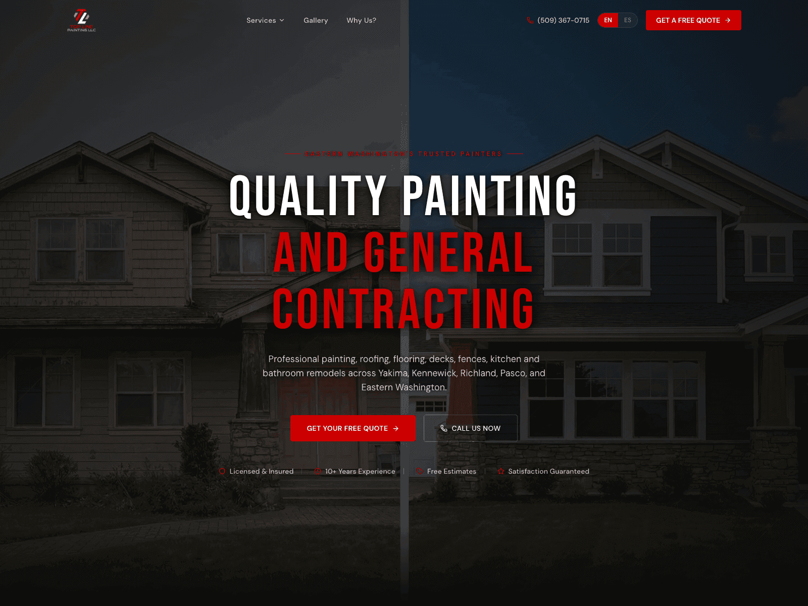 Top Line Painting & Construction — Websites by Hello Habanero